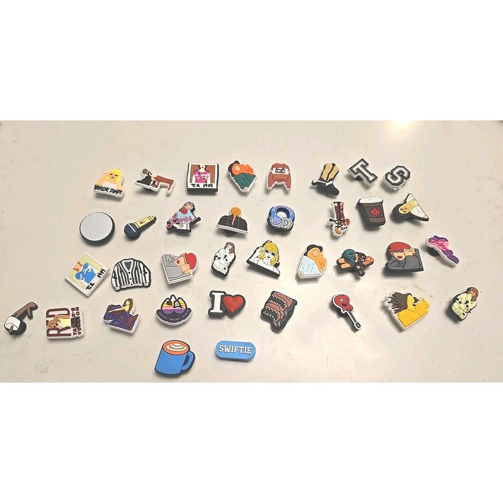 13121 Taylor Swift Fan Shoe Croc Charms 36Pcs Lot Set Shoe Accessories New